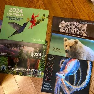 ☀️ 2024 Wildlife and Outdoors Calendar (set of 5)